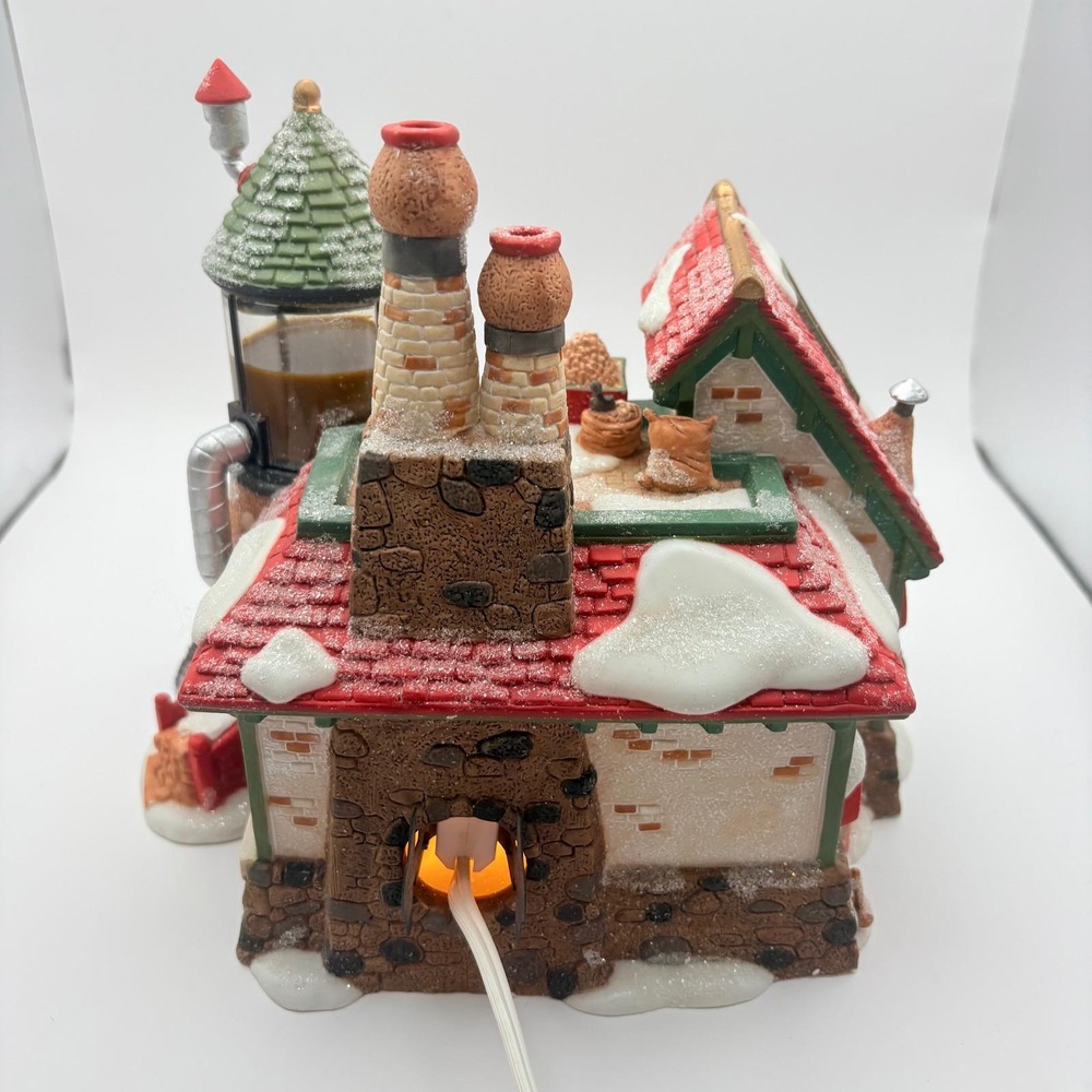 Dept 56 North Pole Series Peanut Brittle Factory Christmas Village House - Picture 3 of 10